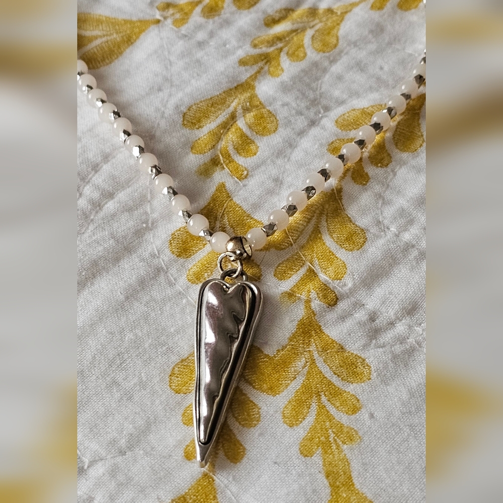 Plunder Design Gold Heart Pendant Necklace - Picture 3 of 8
